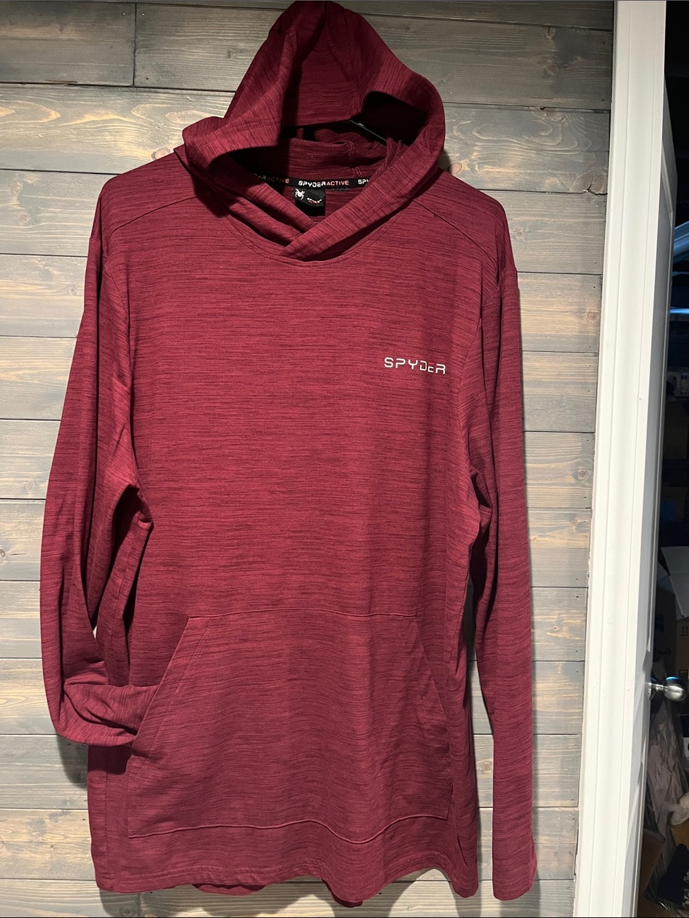 Spyder Active Men’s Maroon Crewneck Hoodie L